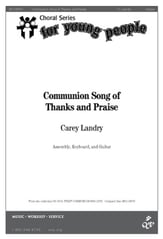 Communion Song of Thanks and Praise Unison choral sheet music cover